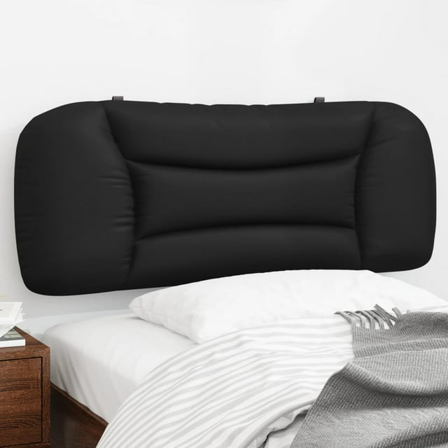 vidaXL Coussin de Tête Noir 100 cm Similicuir