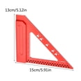 thumbnail image 5 of CEORPER Triangle Ruler Measuring Tool Woodworking Measuring Ruler, 5 of 8
