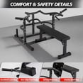 thumbnail image 2 of Chest Press Machine – Adjustable Flat Bench – Heavy Duty Press Rack – Independent Converging Arms & Smooth Bearings – Strength Training – Home Gym, 2 of 8