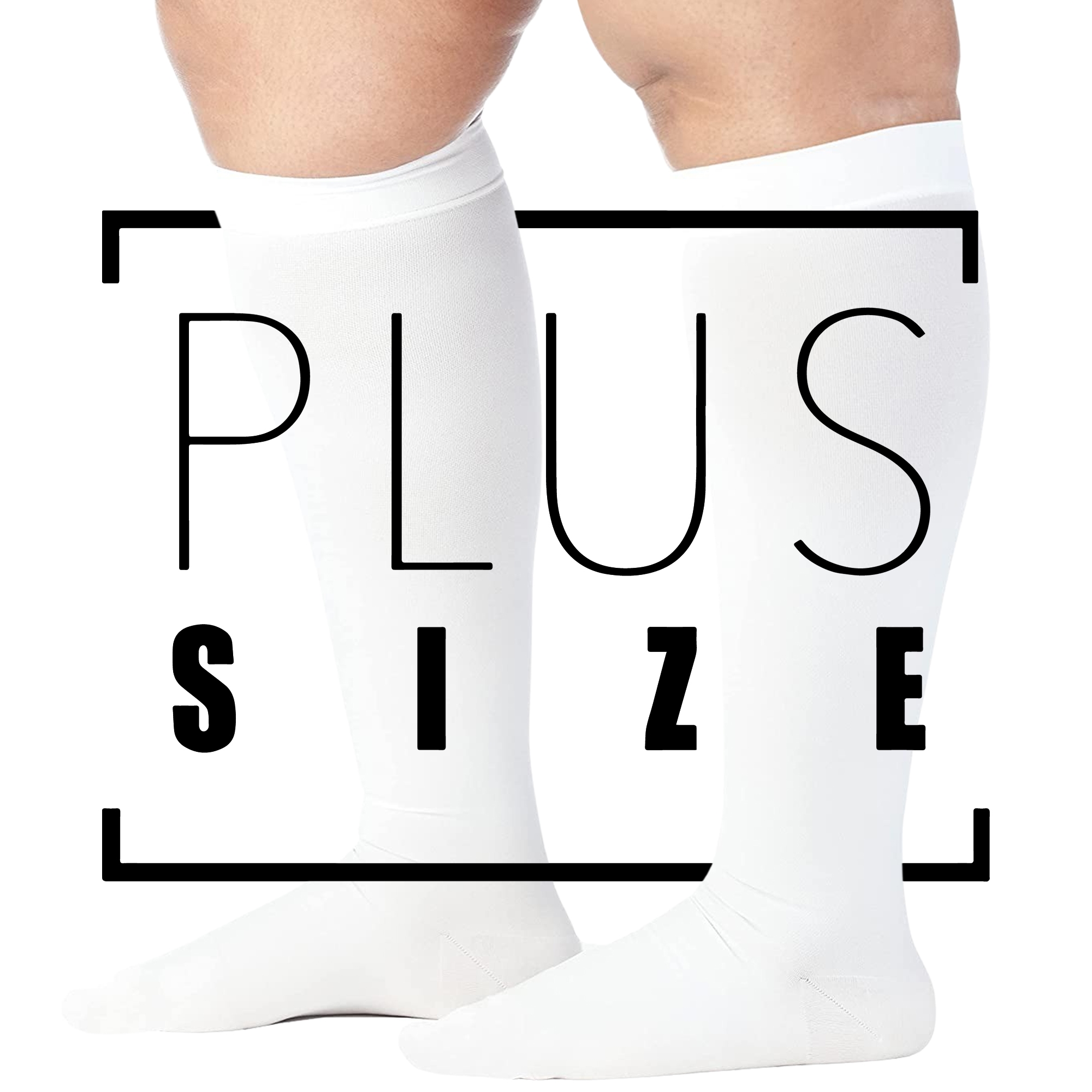 4XL Plus Size Sports Compression Socks for Women & Men 2030mmHg