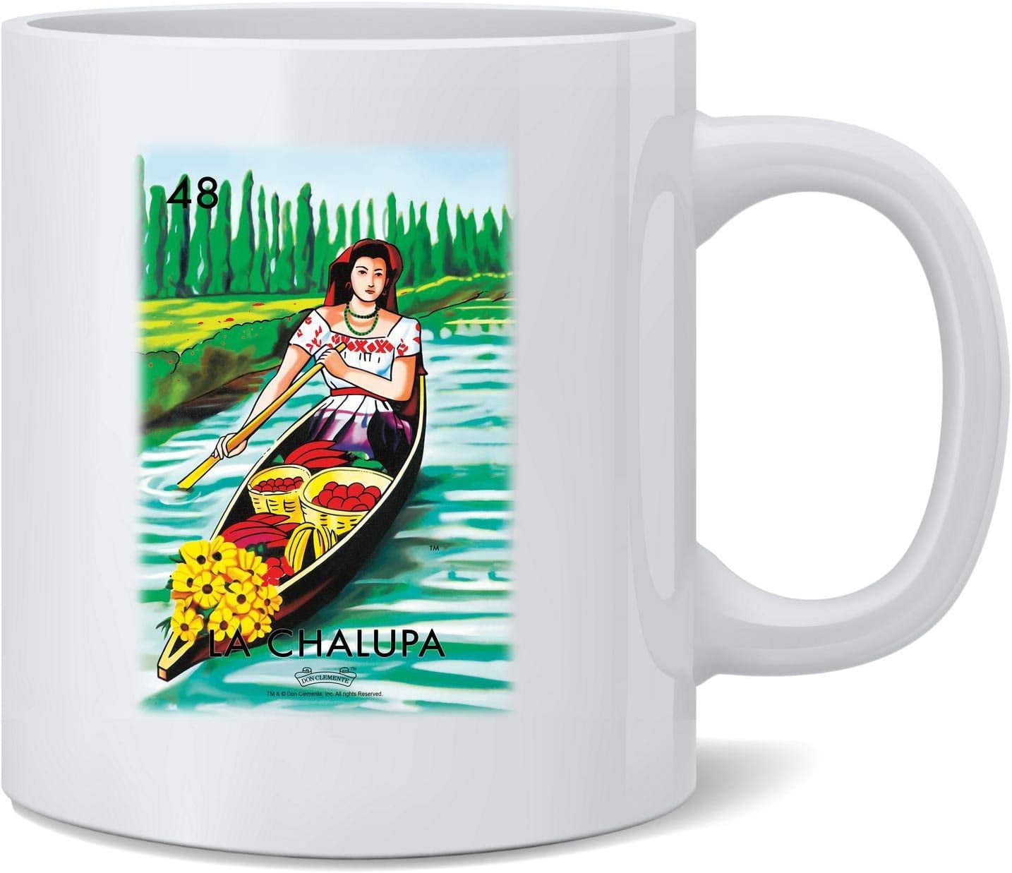 MEXICAN LOTERIA LOTERIA DON CLEMENTE MUG WITH SPICY HOT COCOA NEW