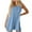 Blue, variant on Axiiglly Jumpsuits for Women V Neck Short Rompers Sleeveless Button Short Jumpsuits Comfy Loose Overalls with Pockets Summer Casual Beach Outfits