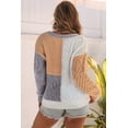 thumbnail image 3 of Ahlaray Elevate Your Style with Our Trendy Brown Colorblock Sweater!, 3 of 8