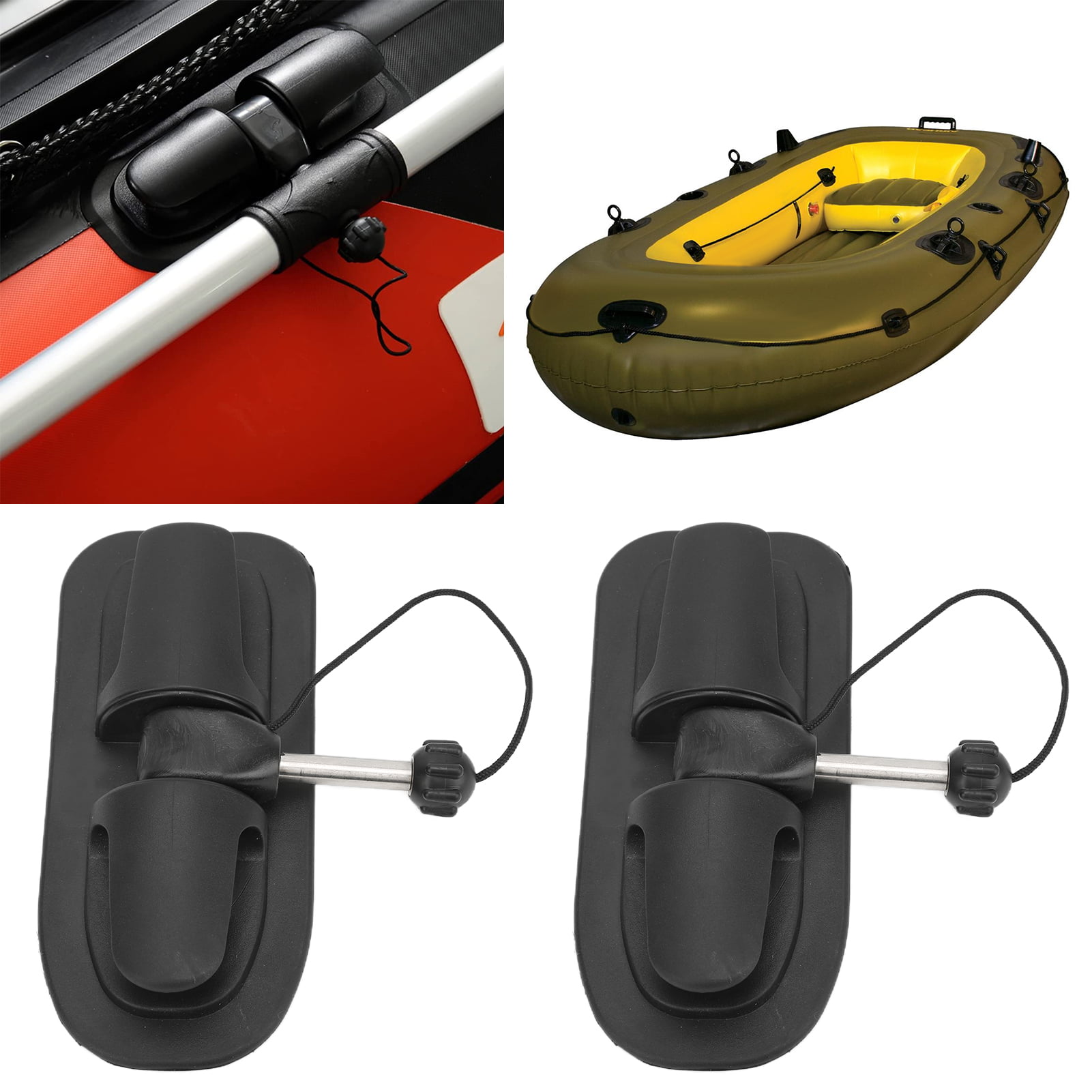 Oar Holder Patch Paddle Hook Clips Perfect to Use It in Inflatable Boat Dinghy Kayak Canoe 