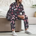 thumbnail image 7 of Sikiie Breast Cancer Awareness1 Mens Pajama Set, Soft Warm Long Sleeve Sleepwear, Cozy Button-Down Pjs for Men-X-Large, 7 of 7