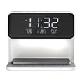 thumbnail image 4 of Reloj despertador inalámbrico inteligente Cateissary Lámpara de reloj blanca, 4 of 6