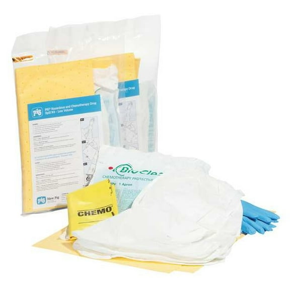 Spill Kit, 3 L Volume Absorbed per Kit, Not Applicable Capacity, Bag, Yellow, 3