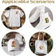 thumbnail image 5 of 9 pegatinas termoadhesivas de animales y rosas con diseño de gato, perro y conejo, para planchar, lavables., 5 of 9
