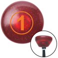thumbnail image 1 of Boule Orange No. 1 Rouge Rétro Métal Bouton de Changement de Vitesse avec M16 x 1,5 Insert Levier Auto Brody, 1 of 1