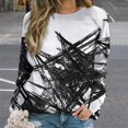 thumbnail image 2 of Geometric Lattice Mom Sweatshirt For Women Long Sleeve Pullover, 2 of 7