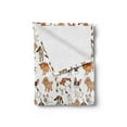 thumbnail image 2 of Dog Lover Soft Flannel Fleece Blanket, Cartoon Style Chihuahua Terrier Bulldog and Beagle Funny Characters Purebred Pets, Cozy Plush for Indoor and Outdoor Use, 50" x 60", Multicolor, by Ambesonne, 2 of 5