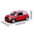 thumbnail image 3 of For Bmw Mini Cooper S Alloy Car Model Toy Vehicles Kids Mini Model Toy Pull Back Car Toy Vehicles Miniature Scale 1: 32 Ornament, 3 of 5