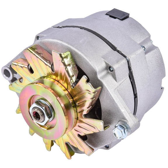 JEGS 1-Wire GM Alternator 140 AMP Output V-Belt Pulley [Natural Finish]