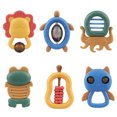 thumbnail image 1 of Labymos tumama 6 PCS Baby Sonajero y, 1 of 8