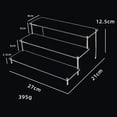 thumbnail image 7 of Transparent Acrylic Display, Large Raised Shelf /3/, for Characters, 3 Tiers Widh 27x21cm, 7 of 7