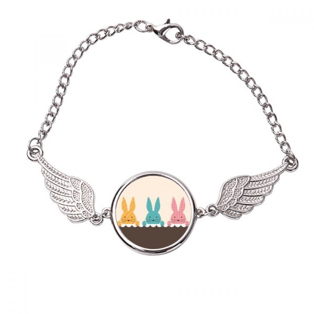 Pulsera Festival de Pascua conejito lindo cultura Religion alas de Angel