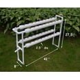 thumbnail image 3 of EQCOTWEA Hydroponic Grow System for Leafy Vegetables 36 Sites Grow Kit 4 Pipes 2 Layer, 3 of 8