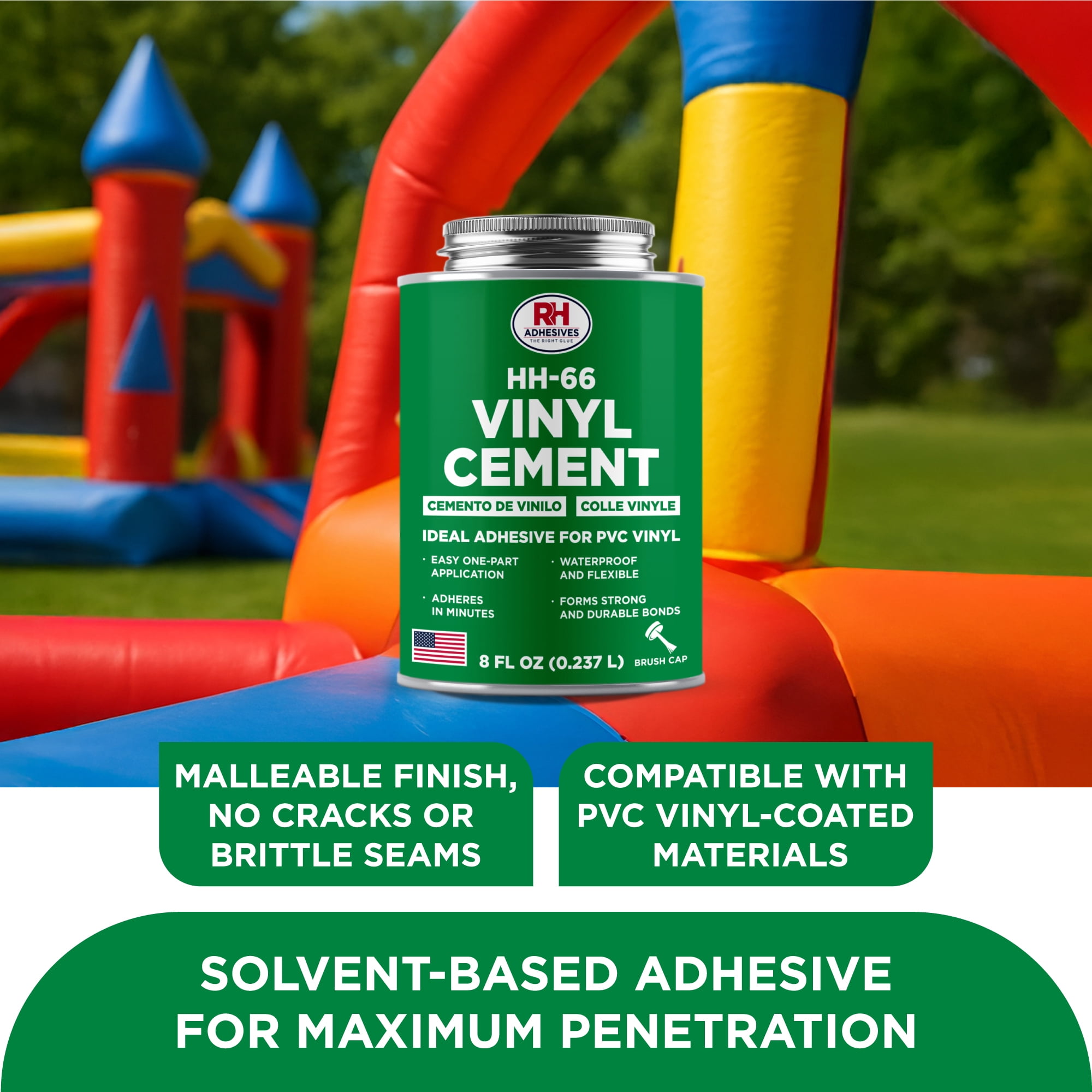 HH-66 Vinyl Cement, 8 oz. can - RH Adhesives