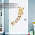 thumbnail image 5 of KAHSHEEN Giraffe Kids Wall Decals - Jungle Animal Wall Stickers, Funny Cartoon Cute Wall Decal, Peeking Giraffe Print Window Wall Decor, DIY Wall Decals for Baby Nursery Playroom Bedroom Classroom, 5 of 8