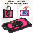 thumbnail image 4 of Xyhop Rugged Hybrid Case for Samsung Galaxy Tab A9 8.7 inch 2023, 360 Degree Stand Shoulder Strap Protector, 4 of 8