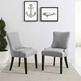 thumbnail image 7 of Marquis Set of 2 Fabric Dining Side Chair Light Gray, 7 of 7