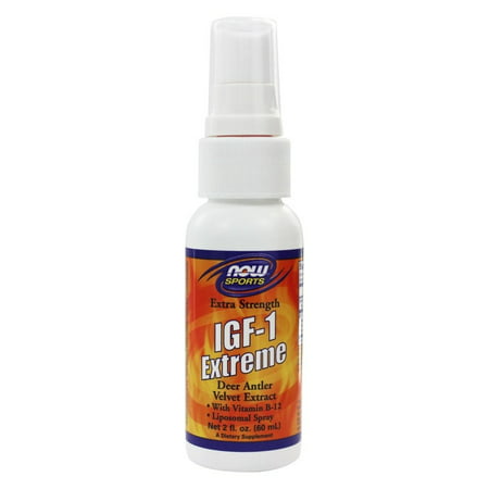 NOW Foods - NOW Sports IGF-1 Extreme Deer Antler Velvet Extract Liposomal Spray - 2 fl.