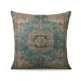 thumbnail image 3 of Boho Blue Carpet Pattern Linen Ethnic Design Farmhouse Throw Pillow Covers 18 X 18 Inch, Set Of 4, Linen Study Sofa Cushion Cover Indoor Living Room Home Decor, 3 of 7
