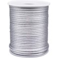 thumbnail image 1 of Cordón de satén negro de 3mm, cordón de seda de cola de rata, hilo de nudo chino para fabricación de joyas, carrete de 50 yardas, 1 of 2