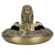 thumbnail image 4 of Cenicero de metal con tapa Artesanía retro de aleación de zinc Adornos innovadores Forma de faraón egipcio (bronceado), 4 of 8