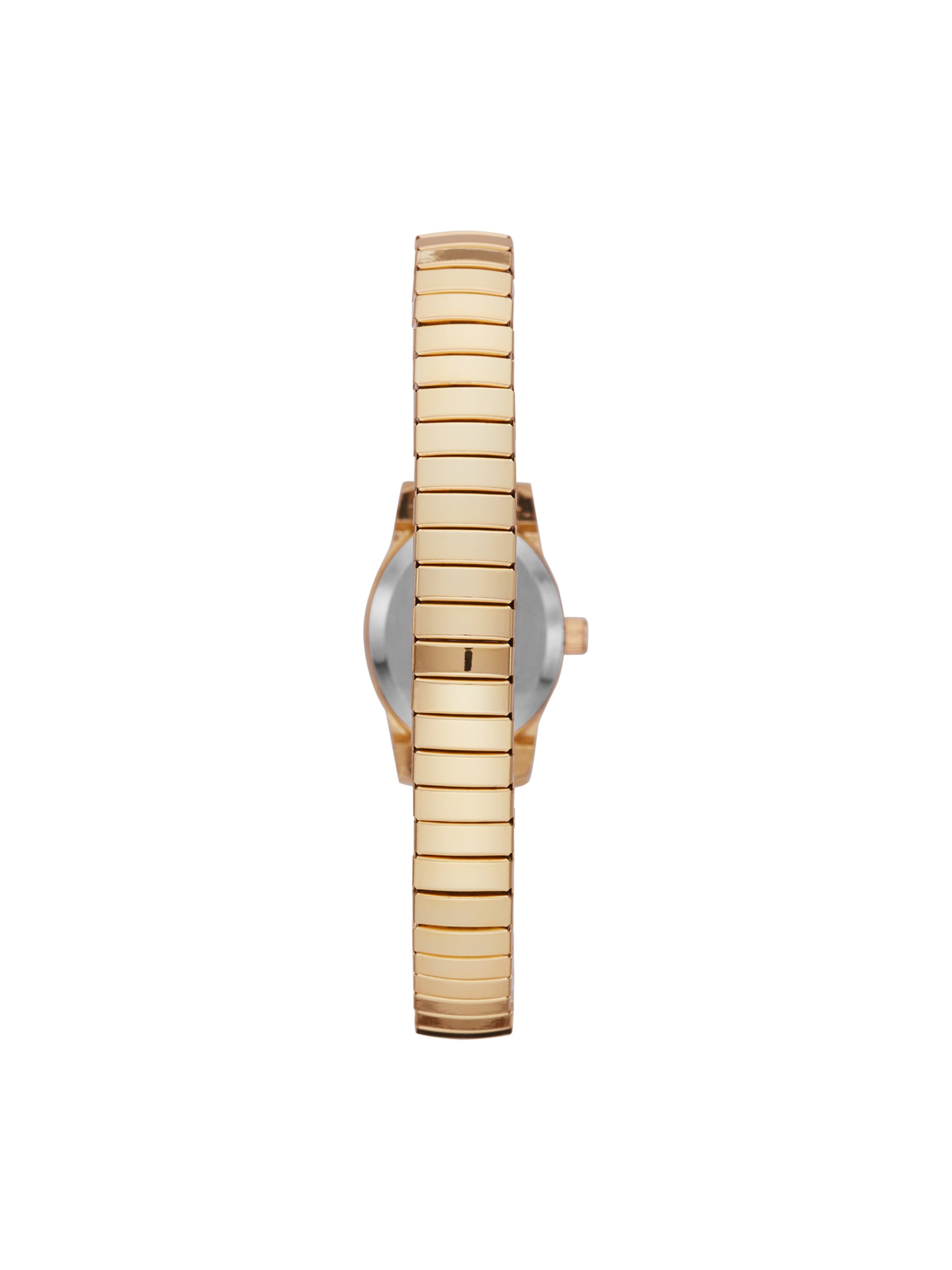 Time & Tru Women's Wristwatch: Gold Tone Oval Case, Easy Read Dial, Expansion Band (FMDOTT008)