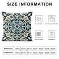 thumbnail image 5 of COMIO Bohemian Blue and White Porcelain Mandala Pattern Decorative Throw Pillow Covers,Vintage Indigo Floral Pillow Cases Cushion for Home Bedroom Living Room,Flower Lover Gifts, 5 of 5