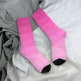 thumbnail image 7 of Ombre Print Socks Autumn Gradient Purple Stockings Gothic Couple Quality Socks Custom Ska, 7 of 7
