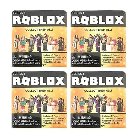 Roblox Series 1 Gold Celebrity 4-Pack Blind Figures Collection Jazwares