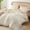 Cream, variant on SPRINDAY Queen Comforter Set For Adult, 3 Piece Ruffle Pink Comforter Sets All Season