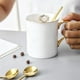 thumbnail image 4 of 20 Cucharas de Café Expreso de Acero Inoxidable para Café, Azúcar, Postre, Pastel, Helado, Sopa, Antipasto (Dorado), 4 of 5