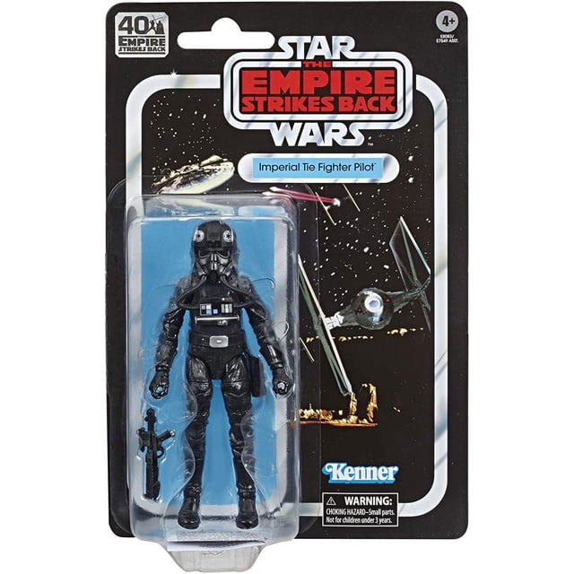 Figura coleccionable de Star Wars The Black Series Imperial TIE Fighter Pilot, escala de 6 pulgadas-Star Wars: The Empire Contraataca 40 Aniversario