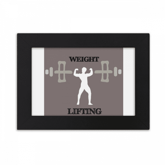 China Gym Lifting Heavy Barbell Desktop Photo Frame Ornaments Picture Art Painting