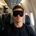 thumbnail image 4 of Dongrere Soft Breathable Sleep Eye Mask, Light Blocking Blindfold for Sleeping Travel Nap Night Rest Use, 5x26.7 Inch, Black, 4 of 6