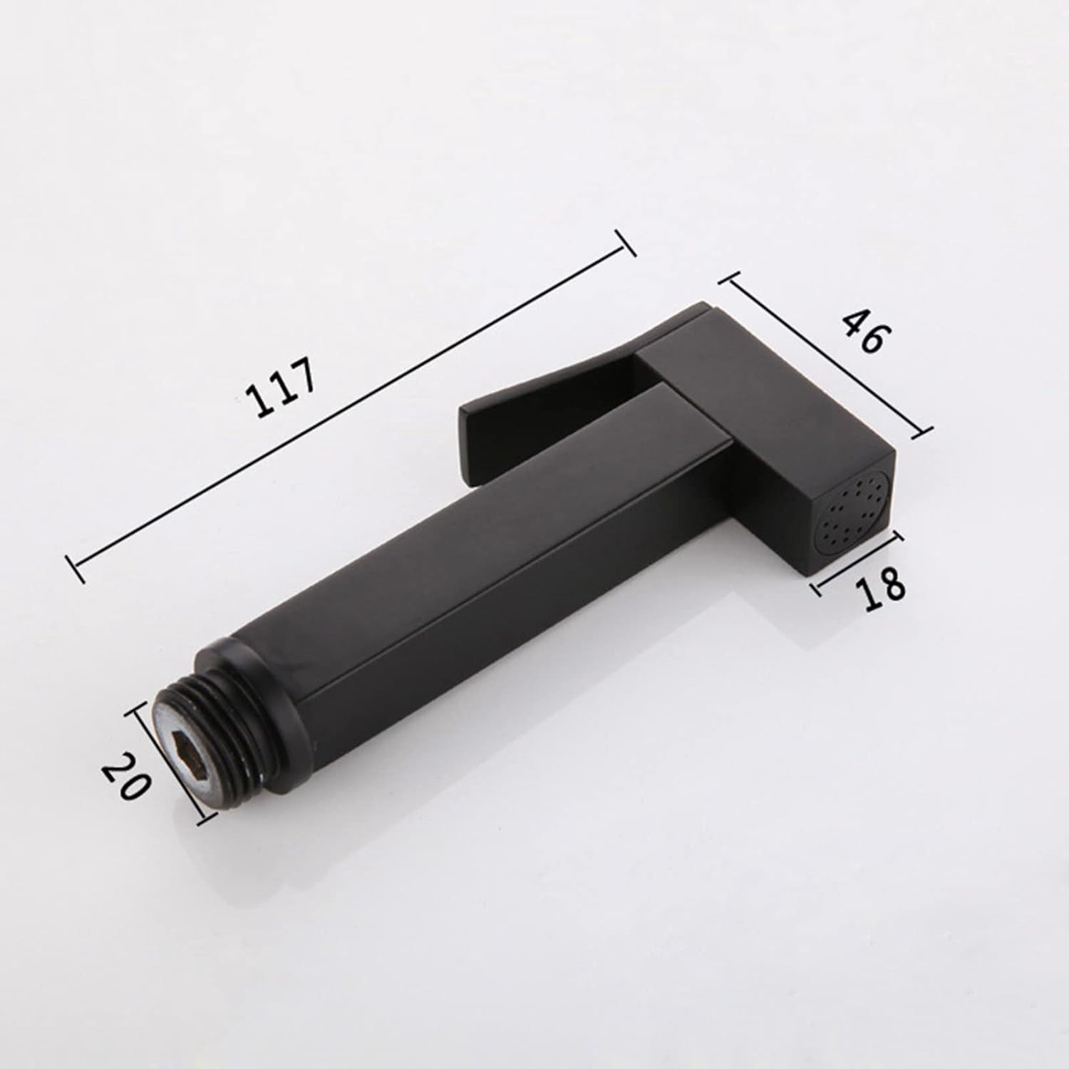 Bidet Tap Sprayer Wall Mounted Booster Sprayer Handheld Bidet Sprayer Kit Black Multi-Function Toilet Bidet Douche