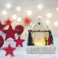 thumbnail image 4 of Casa Pueblo Casa De Navidad Iluminación De Pueblo Acento LED Cabina Familiar Decoración De Mesa Interior Ropa Verde Niño Niño de ropa verde Magideal Casa Pueblo, 4 of 7