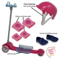 thumbnail image 3 of The New York Doll Collection 18" Doll Scooter & Helmet Set -18in Dolls Bike Accessories, 3 of 5