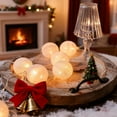 thumbnail image 5 of Cheapark Christmas Cotton Ball String Lights - Battery-Operated Lamp for Room, Tent & Tree, Holiday Illumination, 5 of 8