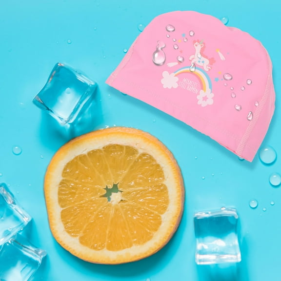 FONDOTIN Kids Swimming Cap for Ages 6-14, Swim Hat with Ear for Men and Women