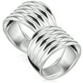 thumbnail image 1 of 2 anillos de metal para mujer, delicados anillos ajustables minimalistas., 1 of 7