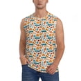 thumbnail image 1 of Balery Falling Pumpkins On Car Camisetas sin mangas para hombre, absorbe la humedad y protege contra el mal olor.-Small, 1 of 7