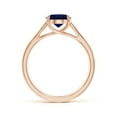 thumbnail image 2 of Angara Natural 2 Ct. Blue Sapphire Solitaire Ring in 14K Rose Gold for Women (Ring Size: 3), 2 of 9