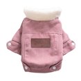 thumbnail image 1 of Pet Dog Clothes Warm Puppy Dog Coat Jacket with Fur Collar for Small Medium Dogs Cat Thicken Winter Chihuahua Yorkies Pet Outfit ShopWise Round, 1 of 8