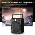 thumbnail image 4 of Wireless Bluetooth Handheld Speaker With Colorful Light Show, Portable Party Speaker, TF Card AUX USB, Long Battery, Compact, Indoor Outdoor, Stylish Audio For Home Or Travel, Rich Bass, 4 of 6