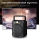 thumbnail image 4 of Altavoz Bluetooth inalámbrico portátil | Diseño de mano | Luz LED de colores | Sonido estéreo | Bluetooth 5.0 | Tarjeta TF Soporte USB AUX | Batería de 800 mAh | Negro | 14x9.5x21.5cm, 4 of 6