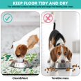 thumbnail image 4 of Retro Floral Pet Bowl Mat - Tropical Colors, Waterproof Dog Food Spill Mat Durable, 4 of 5